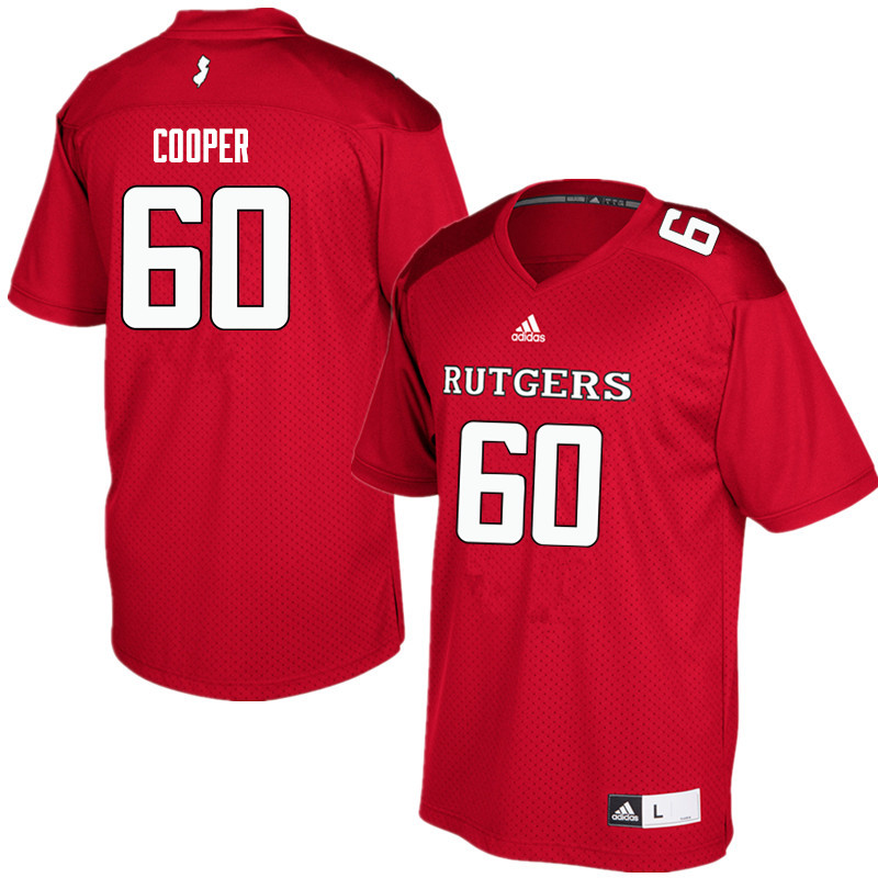 Men #60 Omari Cooper Rutgers Scarlet Knights College Football Jerseys Sale-Red